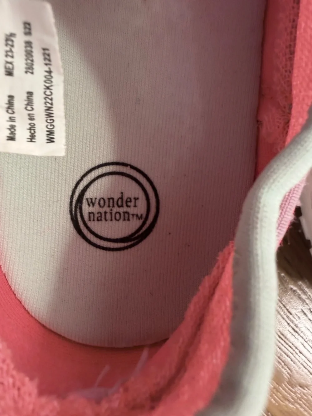 Girls Beach Water Swim Shoes Size 4/5 Pink Wonder Nation Slip On
